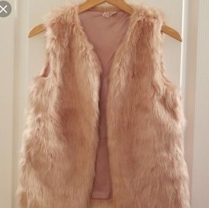 Blush Pink Fur Vest